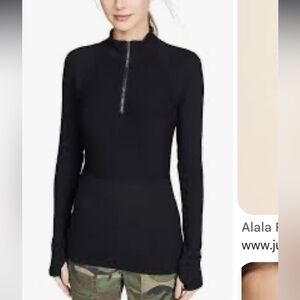 Alala Women Wander Quarter Zip Active Long Sleeve Sweater Sz Medium